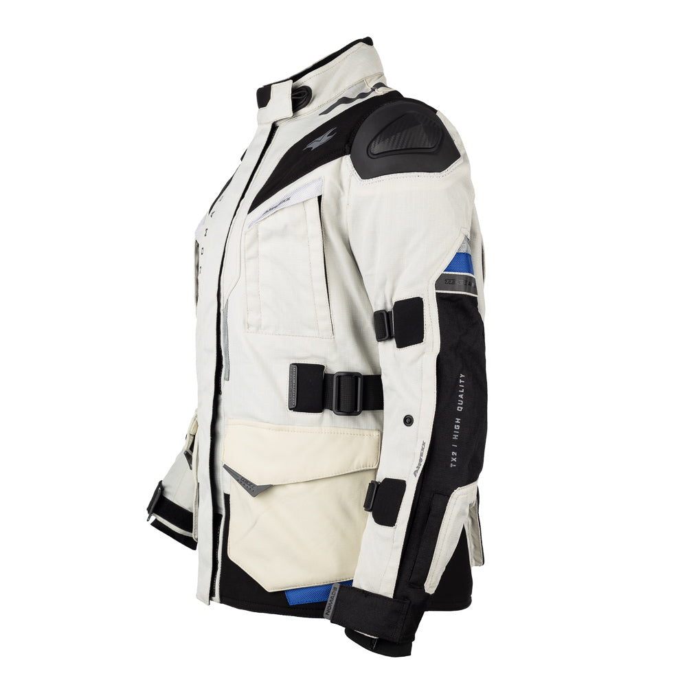 JAQUETA TEXX NOMADE LD FEM BRANC AZUL VERM    S