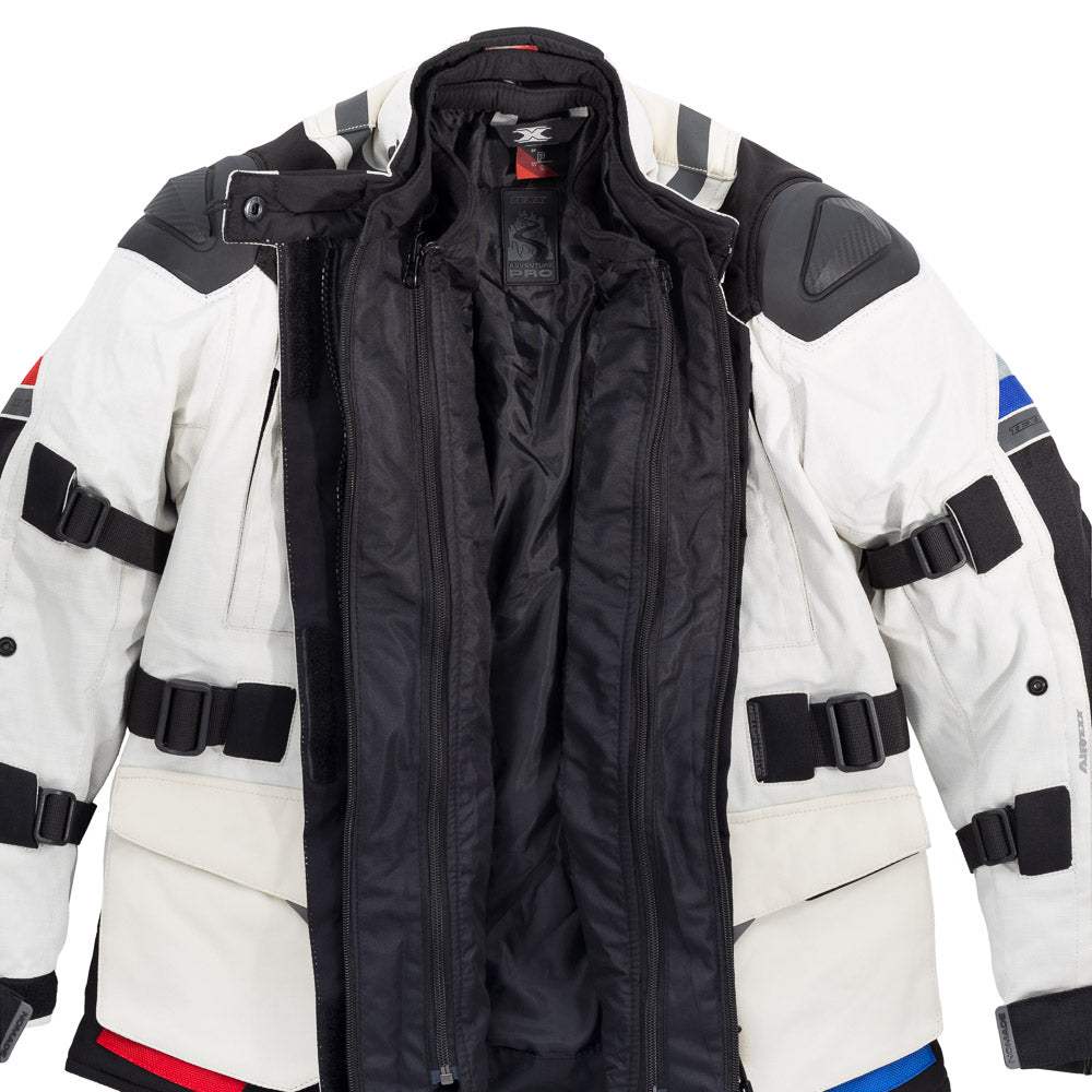 JAQUETA TEXX NOMADE LD FEM BRANC AZUL VERM   M