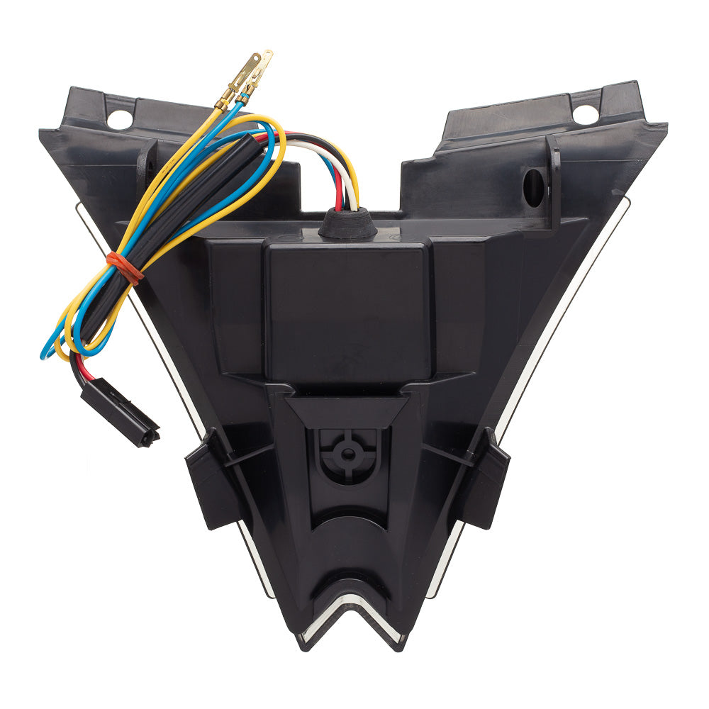 LANTERNA TRASEIRA MOTO X EM LED COM PISCAS LATERAIS INTEGRADO (CRISTAL) APRILIA