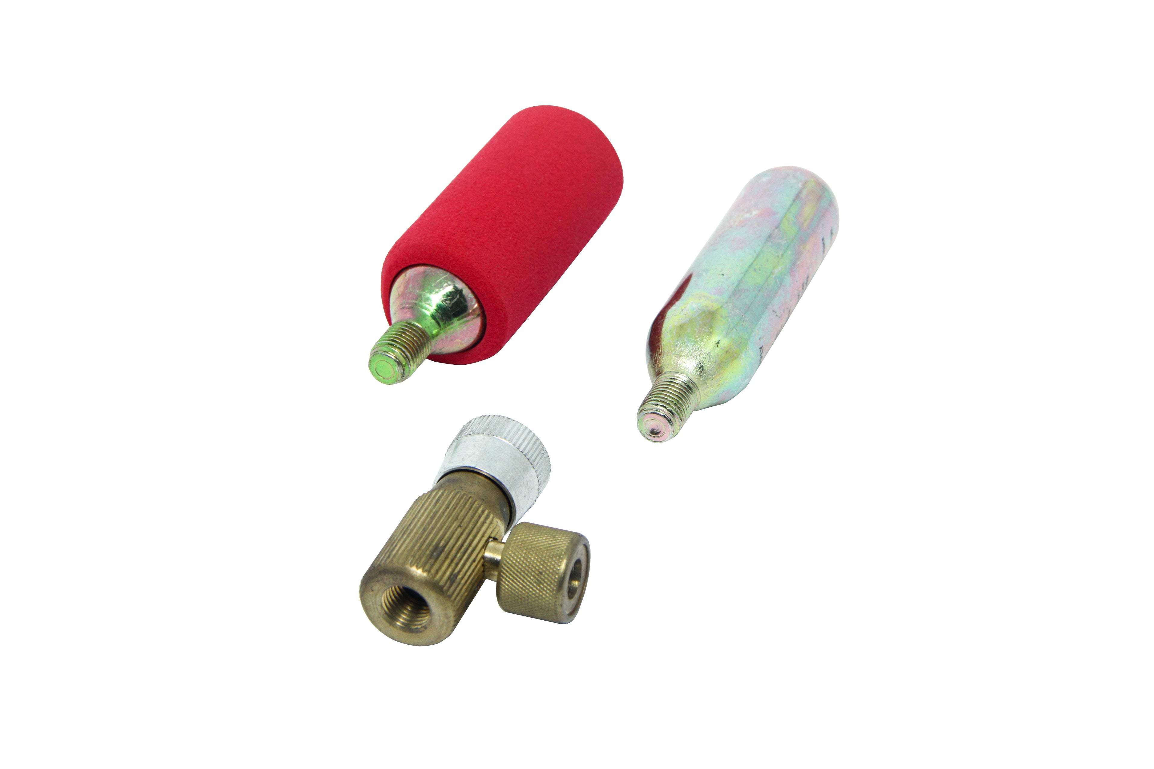 KIT P/ENCHER PNEU BERING (BIKES) VALV + 2 GARRAFAS CO2 16G
