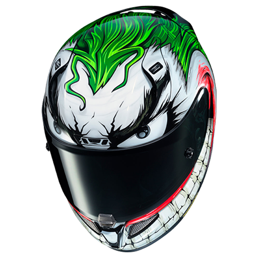 CAPACETE HJC RPHA 11 DC JOKER VERDE E ROXO 58