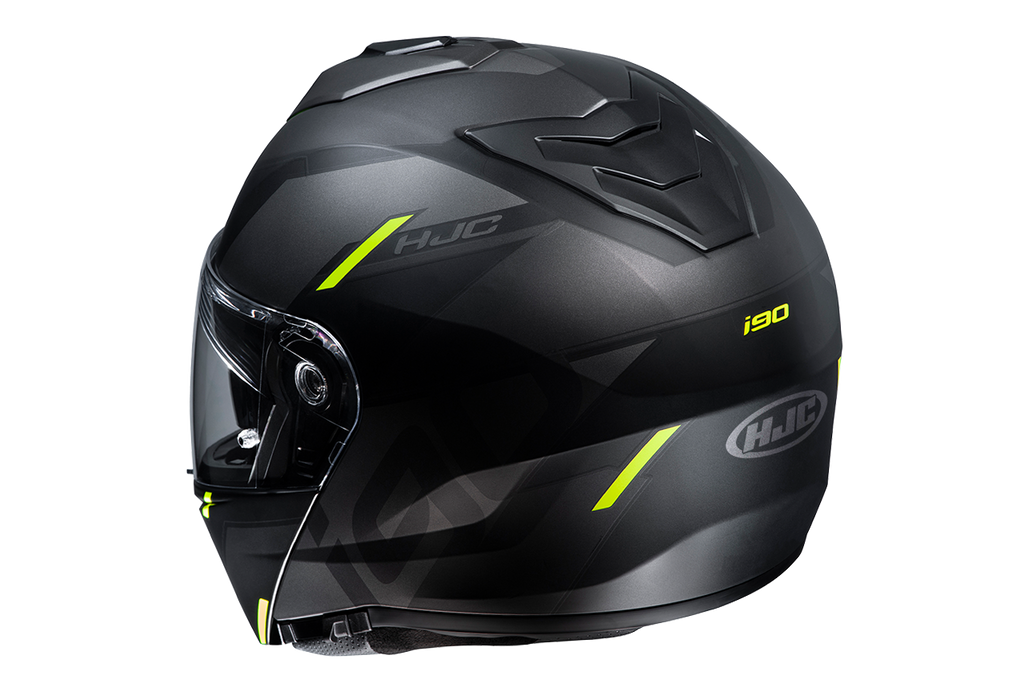 CAPACETE HJC I90 AVENTA PRETO CINZA E VERDE 56