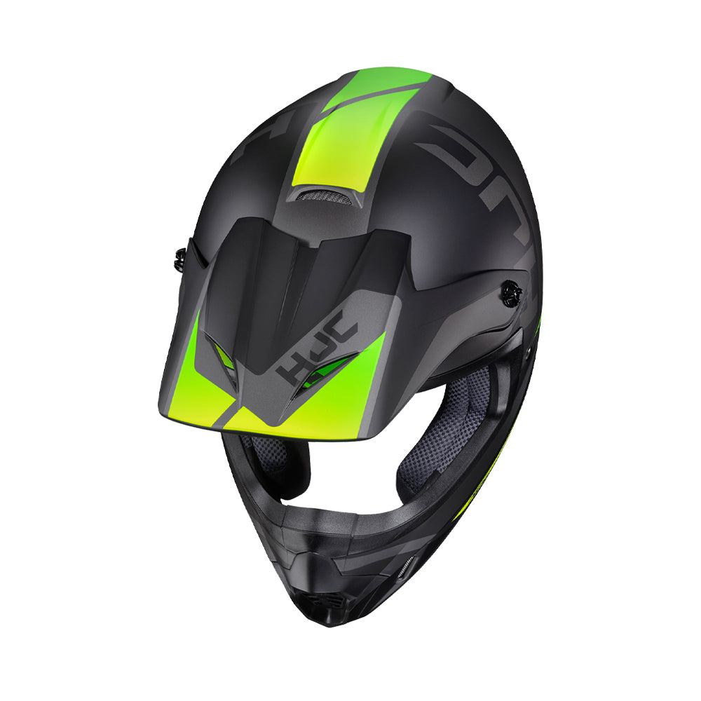 CAPACETE HJC OFF CSMXII CREED CINZA E VERDE 58