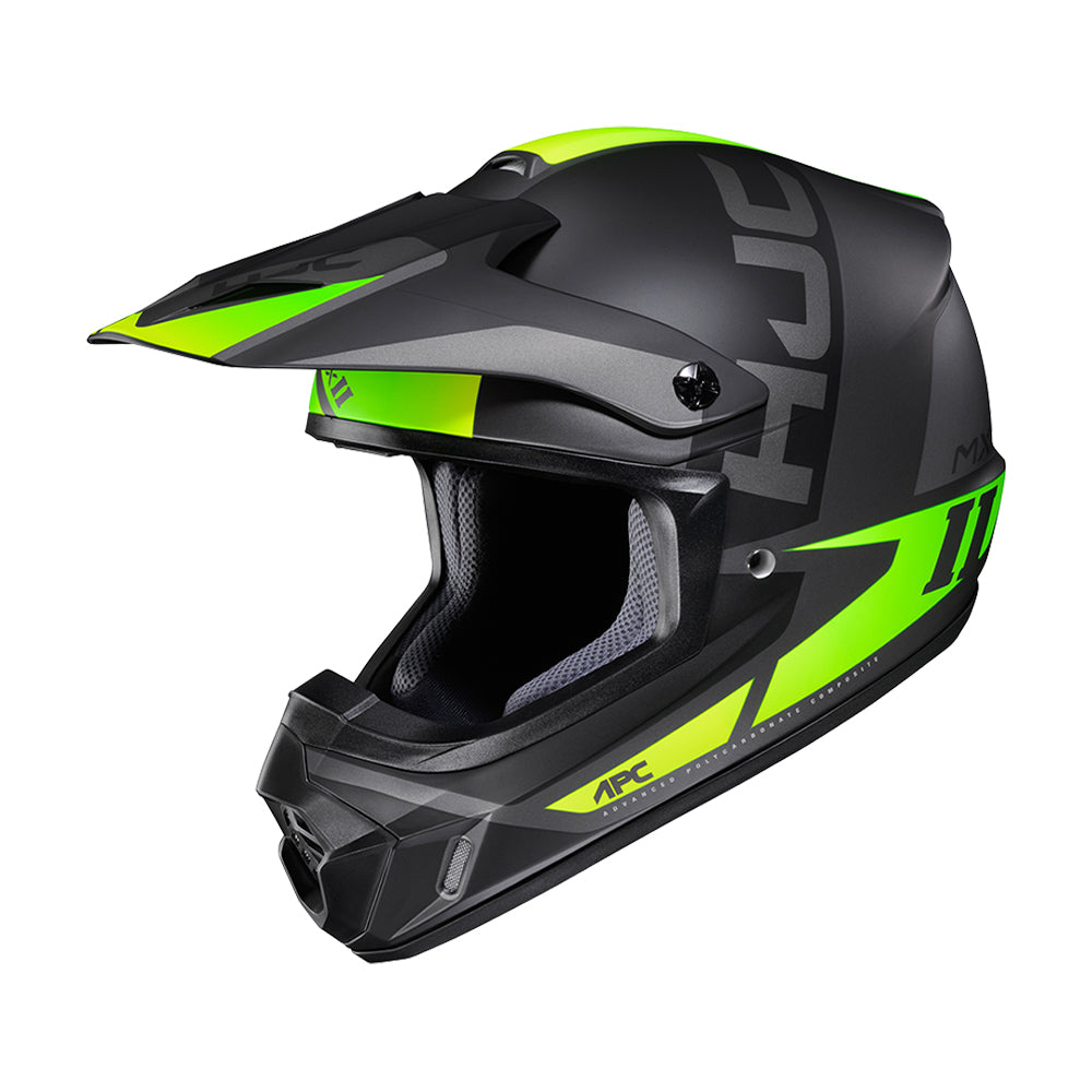 CAPACETE HJC OFF CSMXII CREED CINZA E VERDE 58