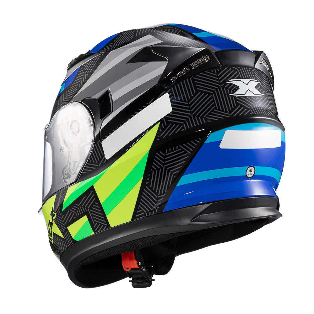 CAPACETE TEXX STRIKE TRENTO AMARE/VERD BRIL 56