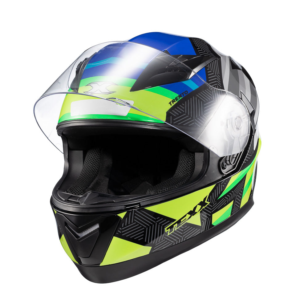 CAPACETE TEXX STRIKE TRENTO AMARE/VERD BRIL 60