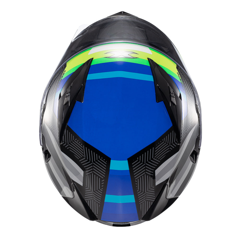 CAPACETE TEXX STRIKE TRENTO AMARE/VERD BRIL 60