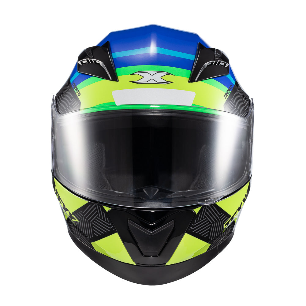 CAPACETE TEXX STRIKE TRENTO AMARE/VERD BRIL 62