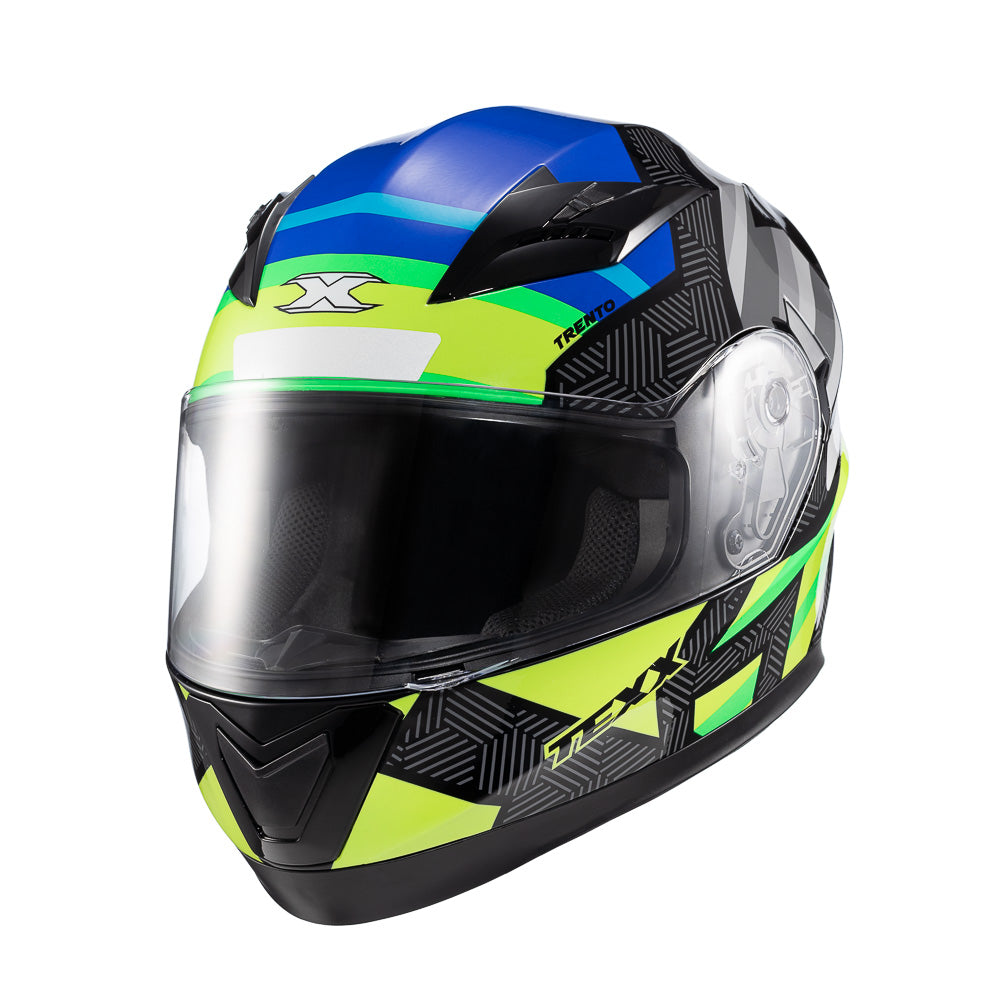 CAPACETE TEXX STRIKE TRENTO AMARE/VERD BRIL 62