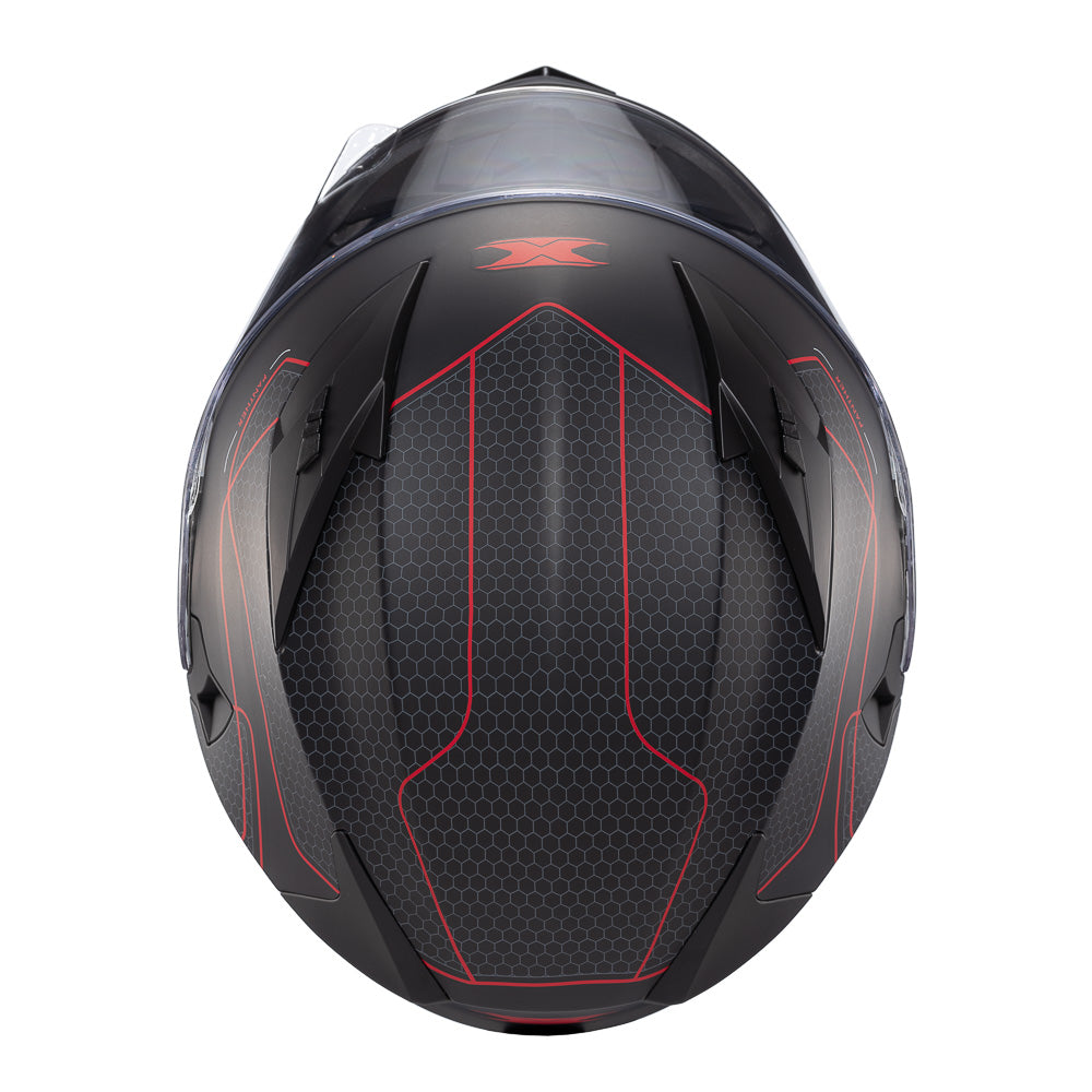 CAPACETE TEXX STRIKE PANTHER VERM FOSC 62