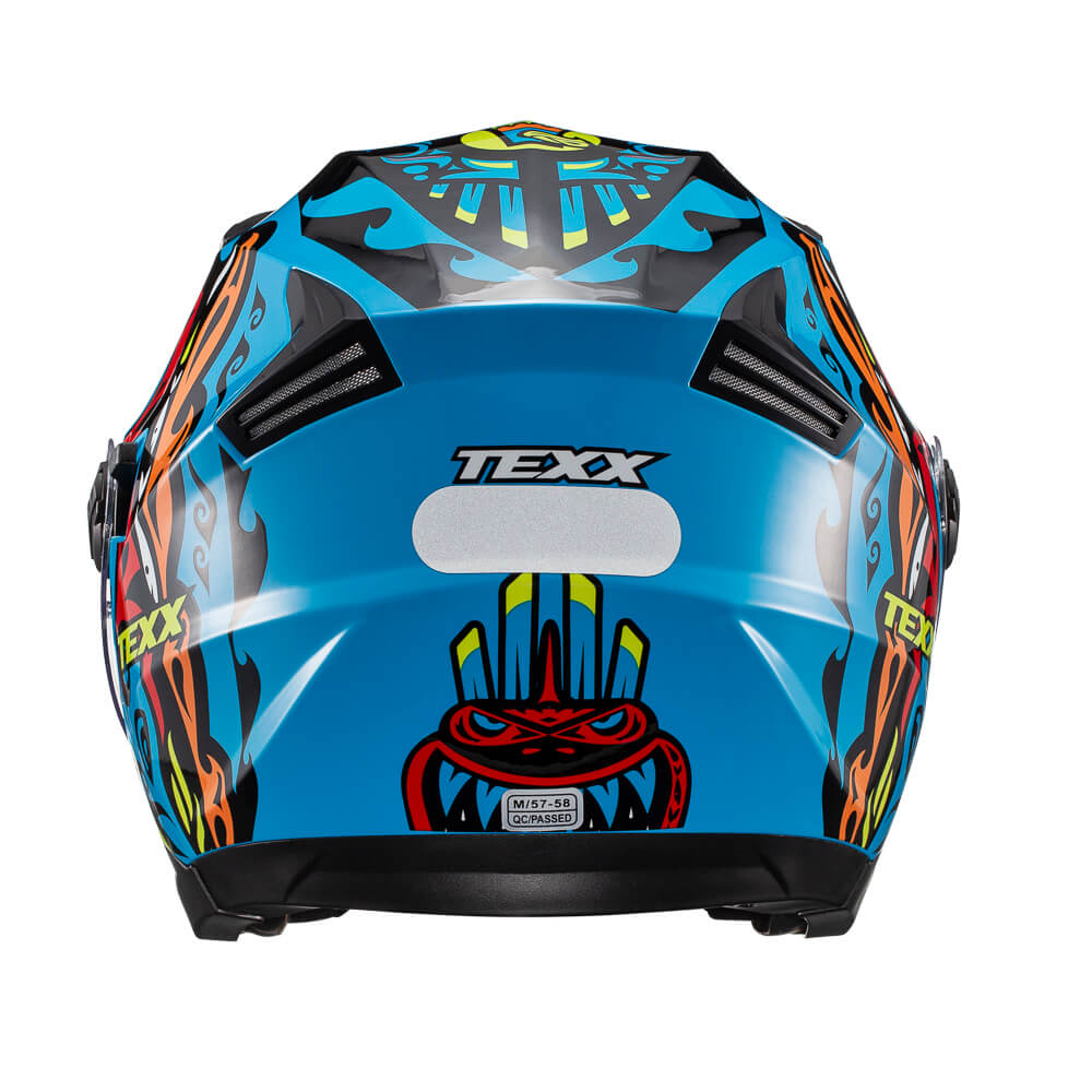 CAPACETE TEXX ABERTO UGELLO HUNGER AZUL 56