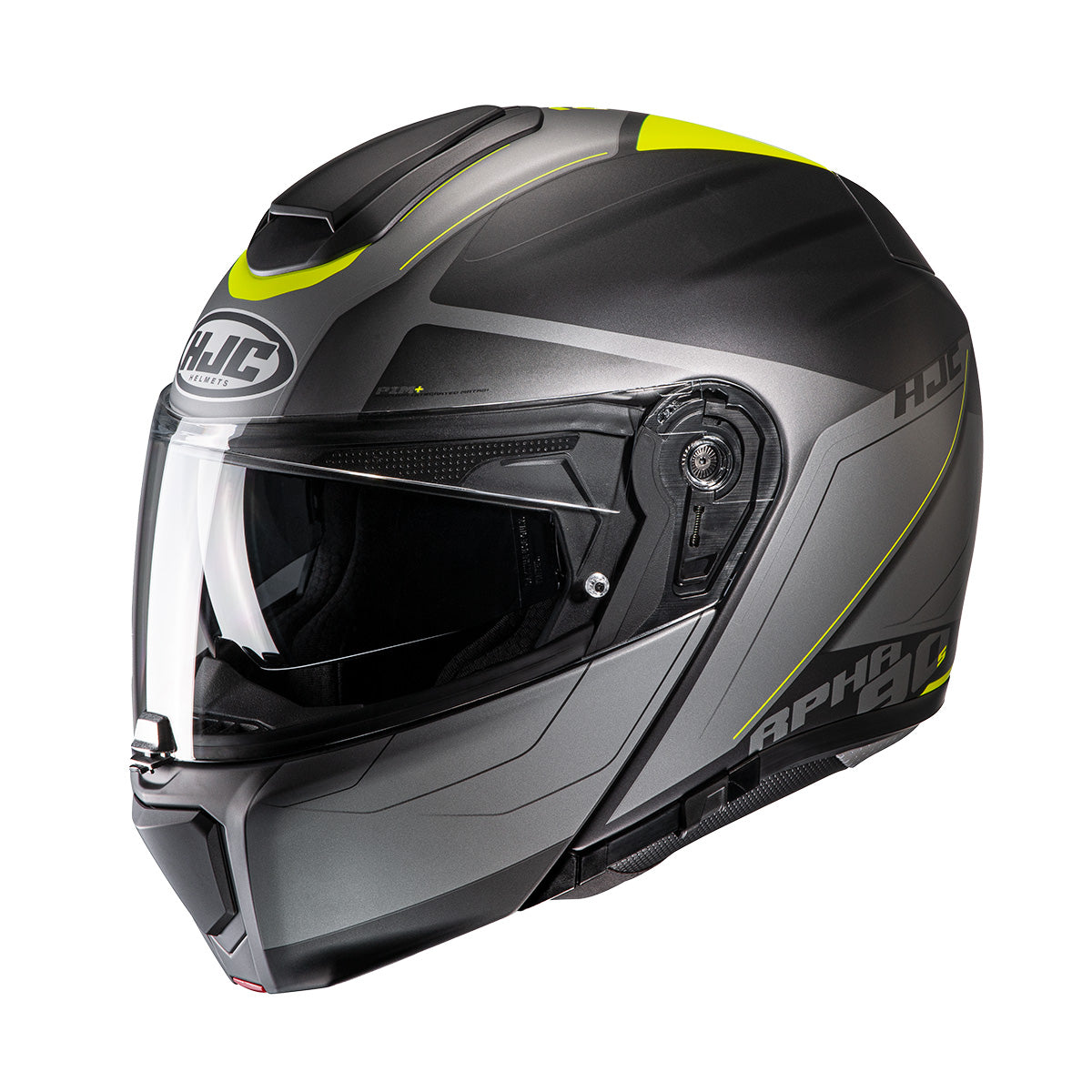 CAPACETE HJC RPHA 90S CADAN PRETO CINZA E VERDE 61
