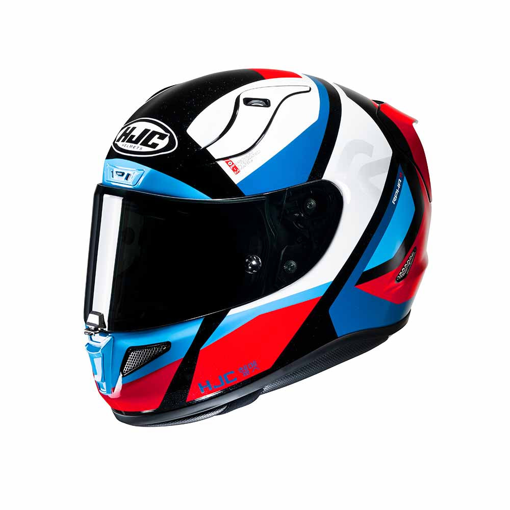 CAPACETE HJC RPHA 11 SEEZE AZUL VERMELHO E BRANCO 56