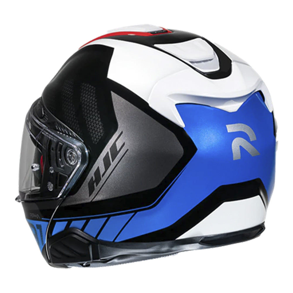 CAPACETE HJC RPHA 91 RAFINO PRETO BRANCO AZUL E VERMELHO 59