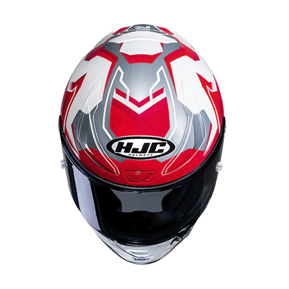 CAPACETE HJC RPHA 1 NOMARO VERMELHO BRANCO AZUL E CINZA 59
