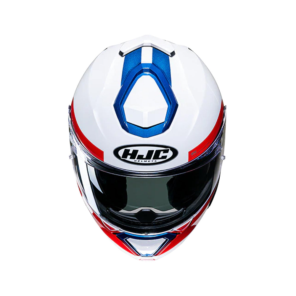 CAPACETE HJC I91 BINA BRANC VERM AZU 63