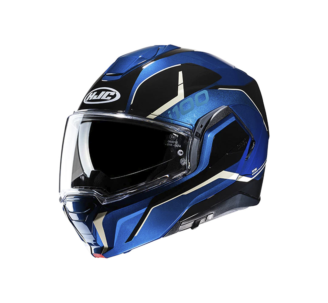 CAPACETE HJC I100 180 LORIX PRET AZU BRANC  59
