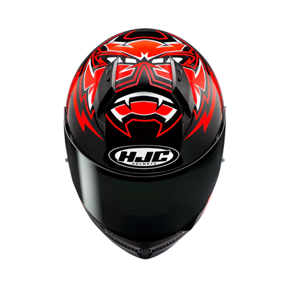 CAPACETE HJC C10 FABIO QUARTARARO 2024 VERM PRET BRANC 63