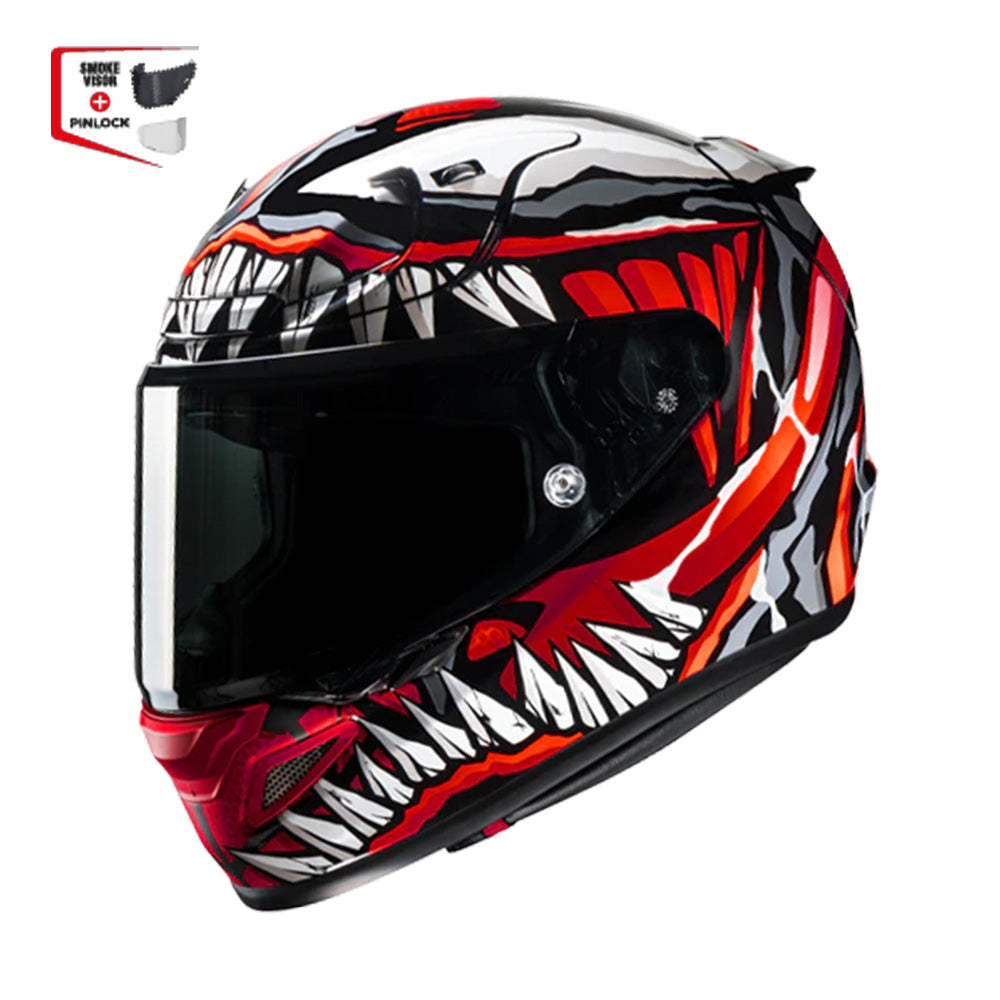 CAPACETE HJC RPHA 12 MAXIMIZED VENOM MARVELVERM PRET 58