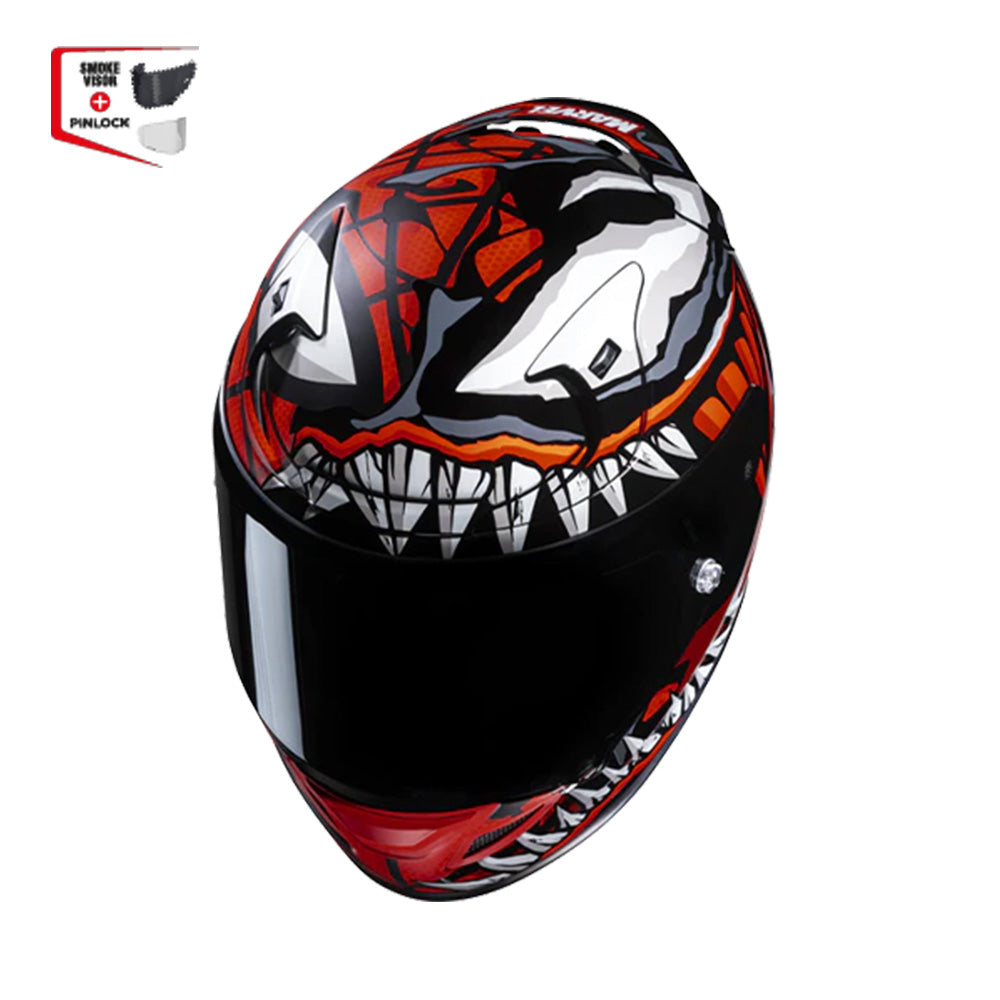 CAPACETE HJC RPHA 12 MAXIMIZED VENOM MARVELVERM PRET 58