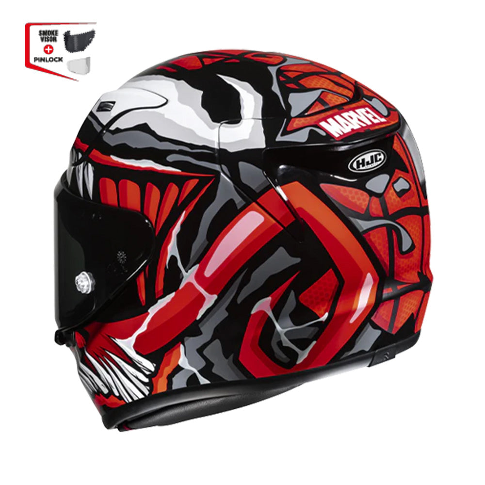 CAPACETE HJC RPHA 12 MAXIMIZED VENOM MARVELVERM PRET 58