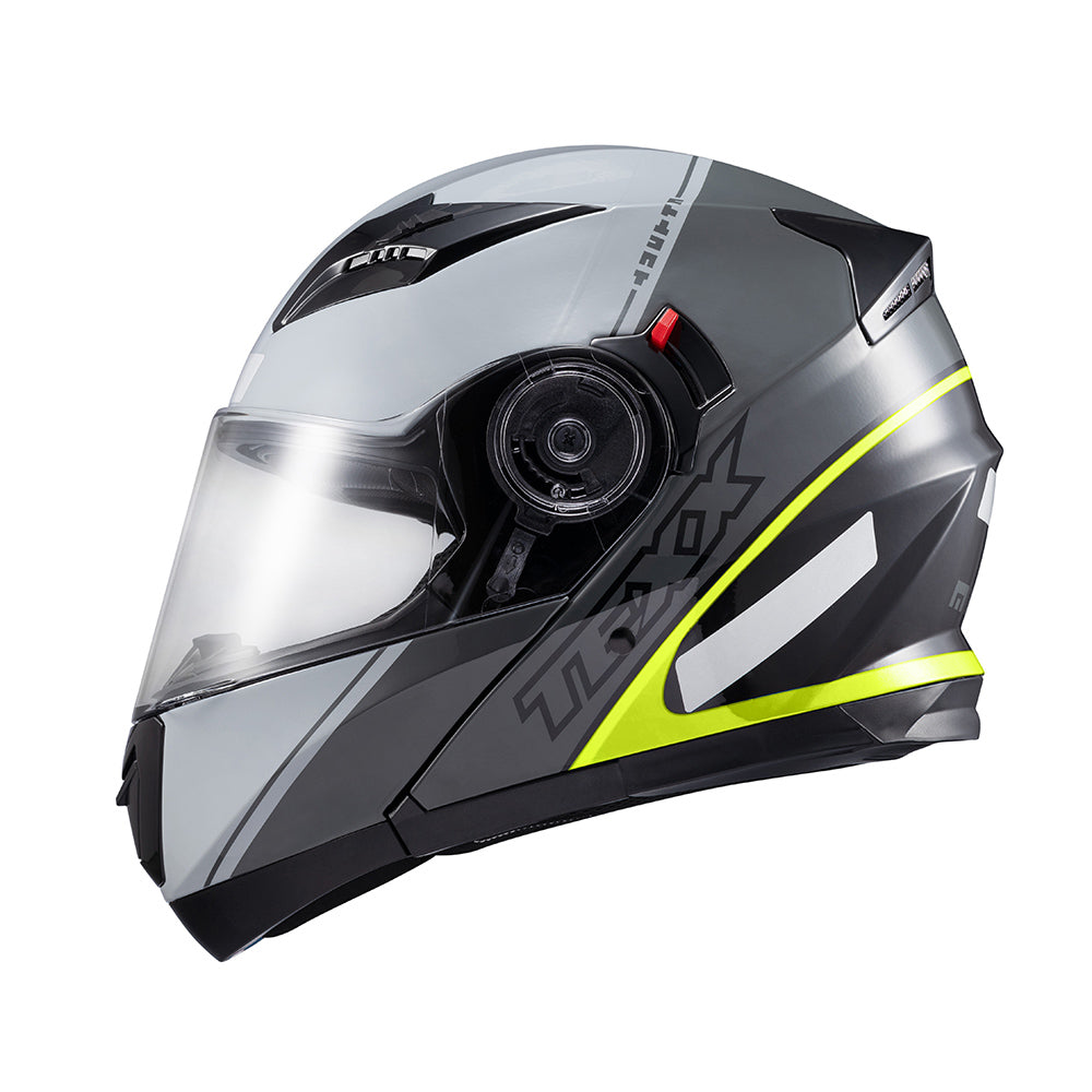 CAPACETE TEXX ESC GLADIATOR V3 MAKAN CINZ VERD BRIL 58