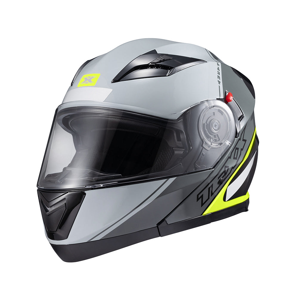 CAPACETE TEXX ESC GLADIATOR V3 MAKAN CINZ VERD BRIL 58