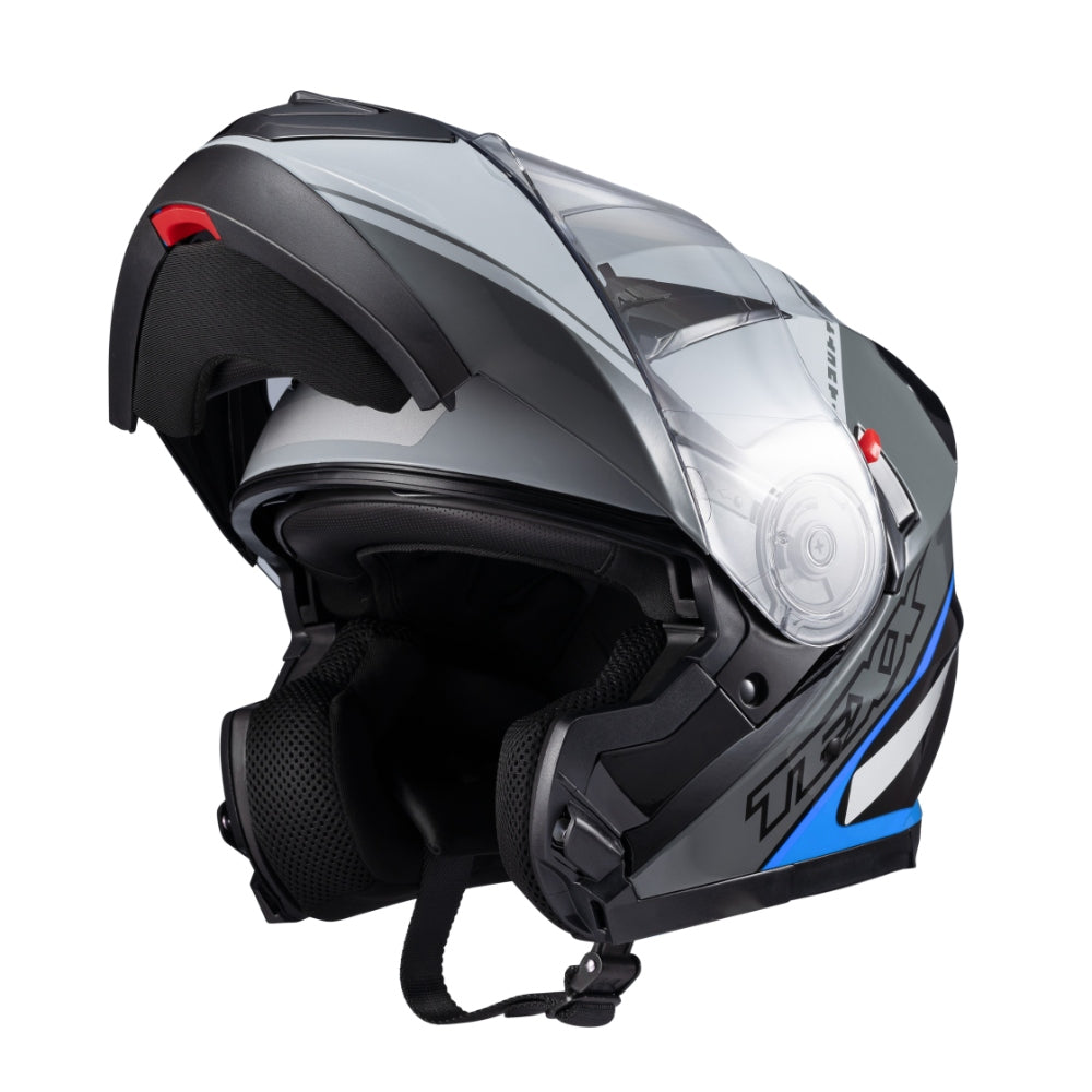 CAPACETE TEXX ESC GLADIATOR V3 MAKAN CINZ AZU BRIL 58
