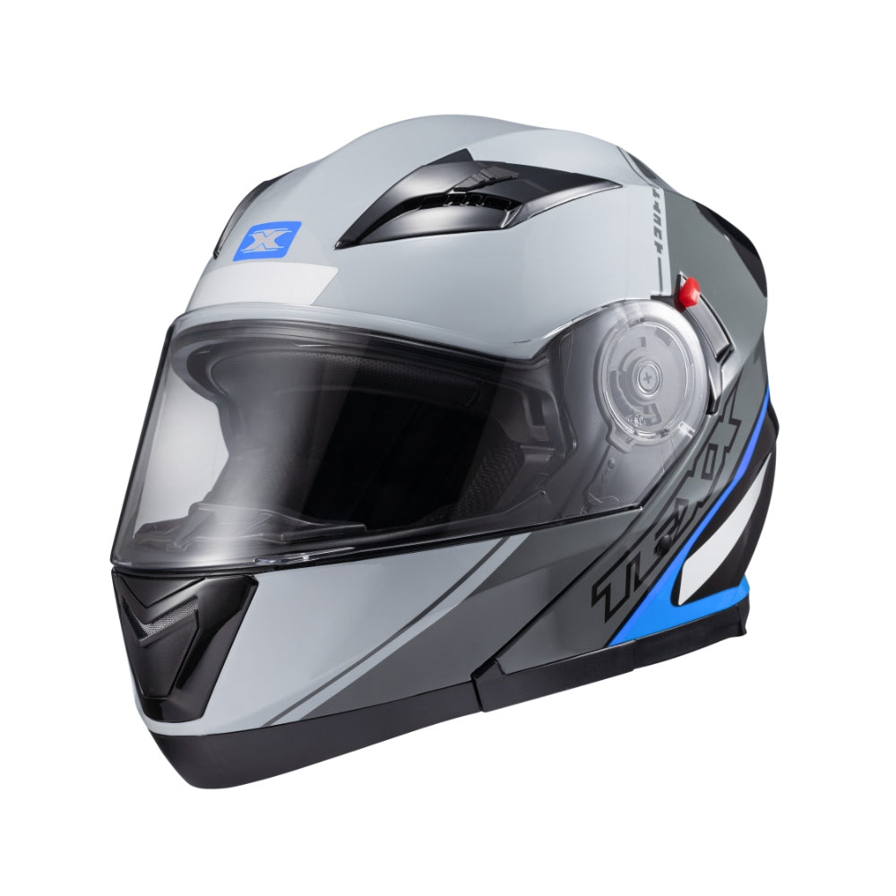 CAPACETE TEXX ESC GLADIATOR V3 MAKAN CINZ AZU BRIL 56