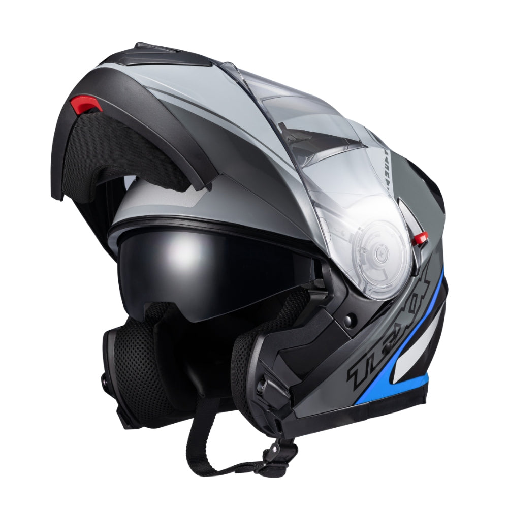 CAPACETE TEXX ESC GLADIATOR V3 MAKAN CINZ AZU BRIL 56