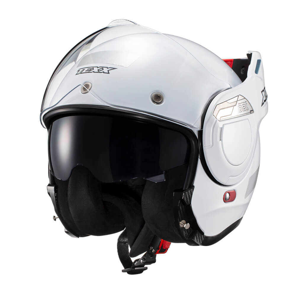 CAPACETE TEXX ESC STRATOS  180 BRANCO BRILHO 58