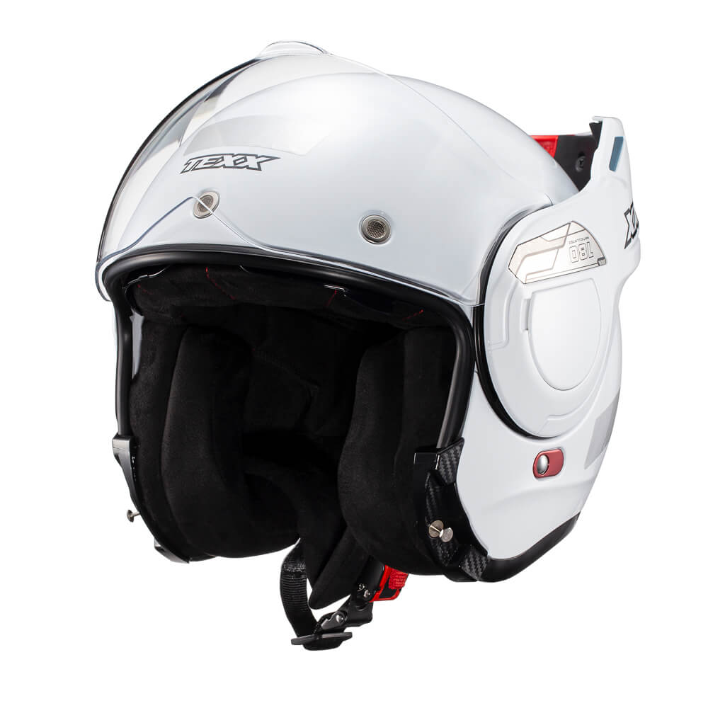 CAPACETE TEXX ESC STRATOS  180 BRANCO BRILHO 58