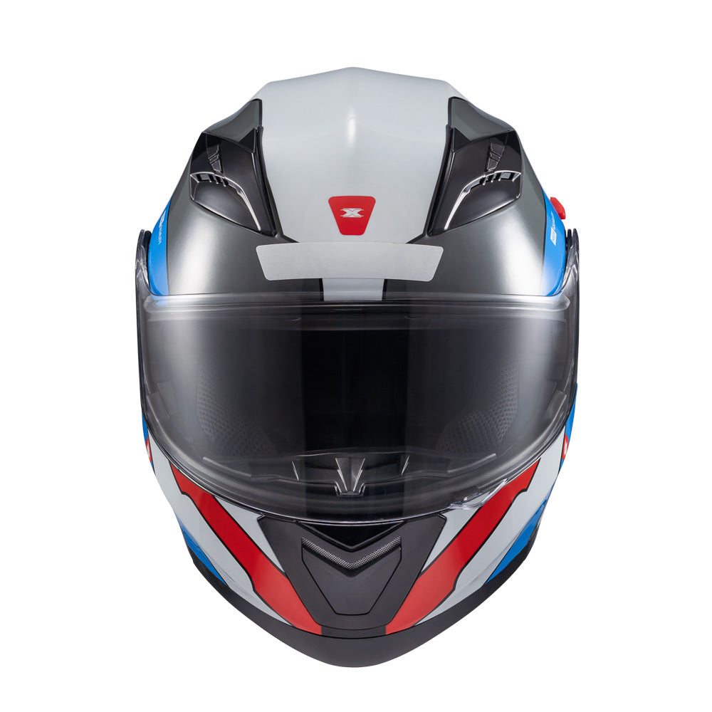 CAPACETE TEXX ESC GLADIATOR V3 REISEN AZU VERM BRANC BRIL 56