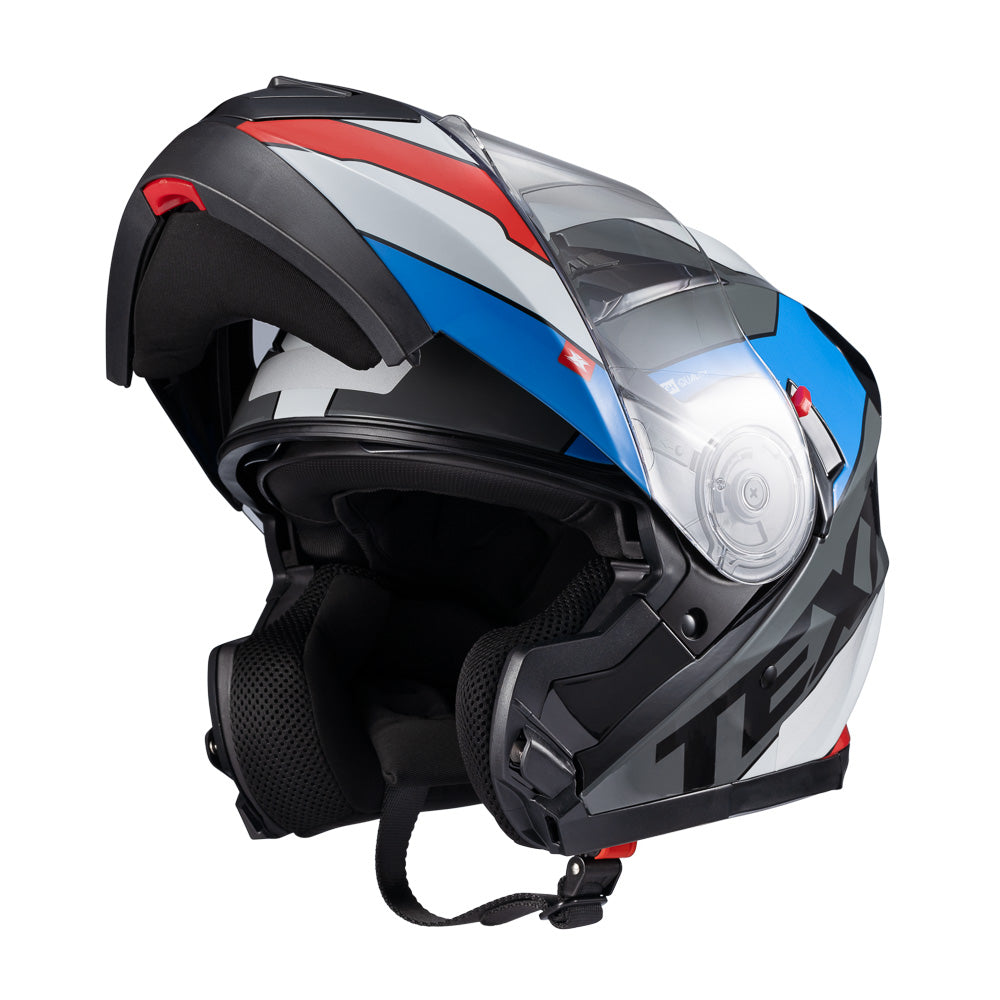 CAPACETE TEXX ESC GLADIATOR V3 REISEN AZU VERM BRANC BRIL 58