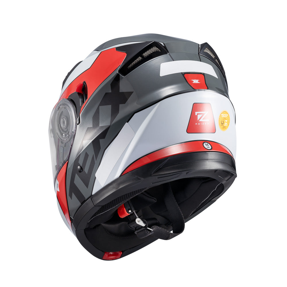 CAPACETE TEXX ESC GLADIATOR V3 REISEN VERM BRANC BRIL 62