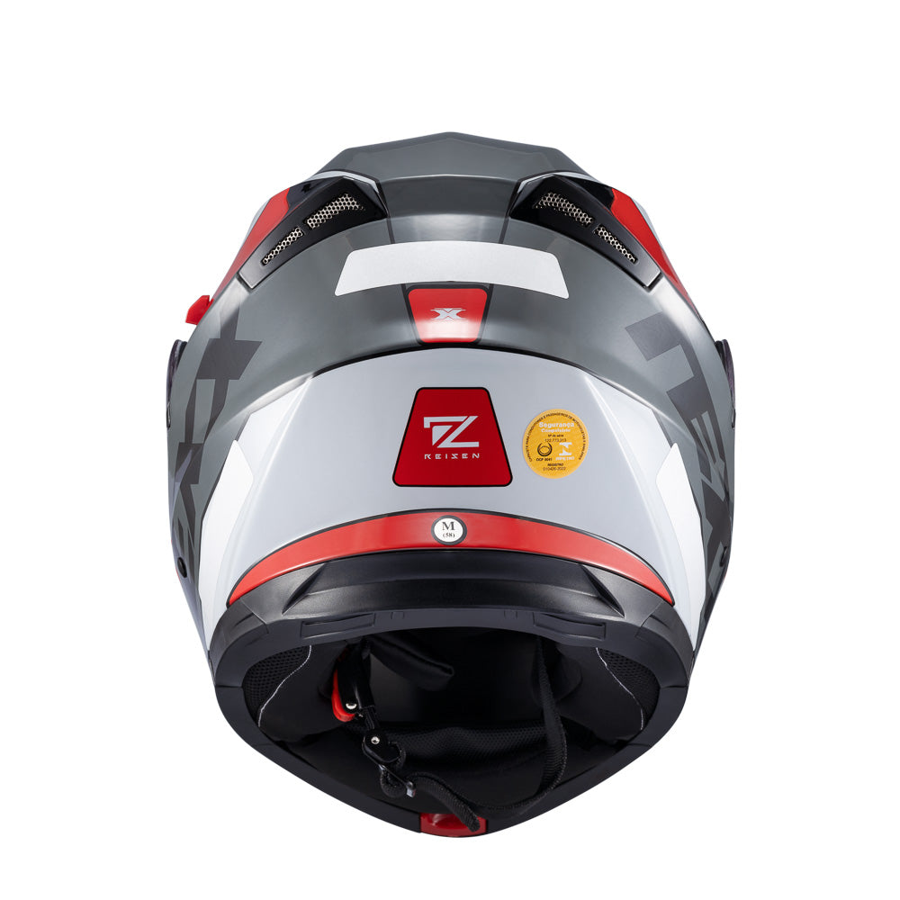 CAPACETE TEXX ESC GLADIATOR V3 REISEN VERM BRANC BRIL 62