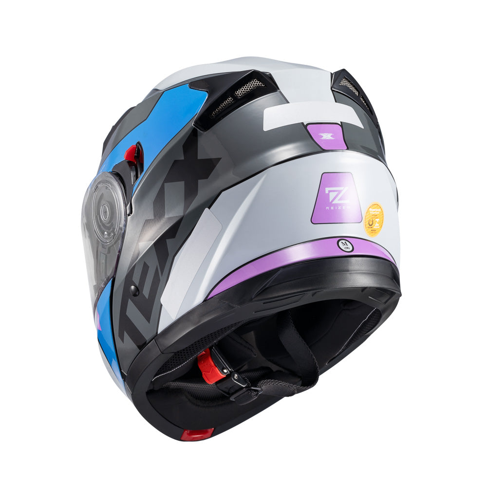 CAPACETE TEXX ESC GLADIATOR V3 REISEN AZU ROS BRANC BRIL 54