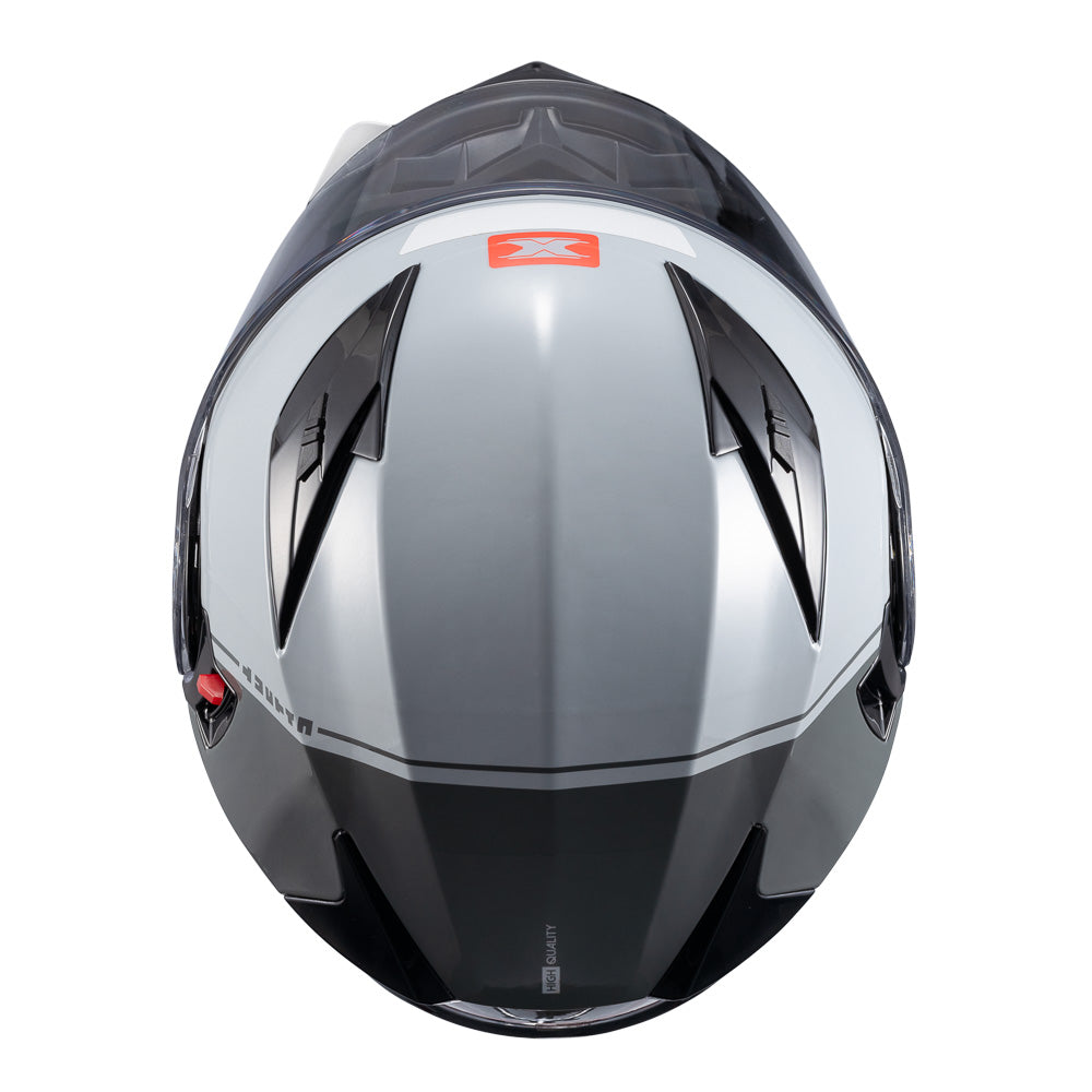 CAPACETE TEXX ESC GLADIATOR V3 MAKAN CINZ VERM BRIL 56