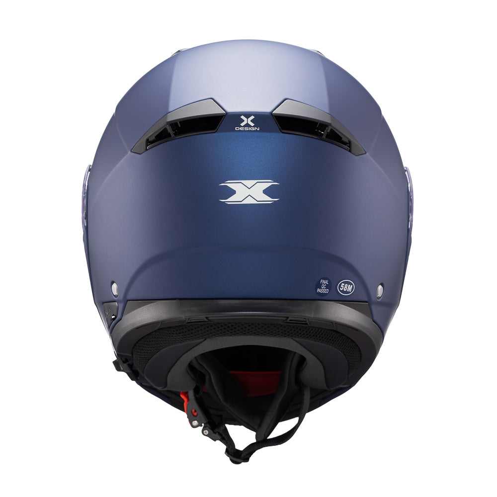 CAPACETE TEXX ESCAM KRATOS SOLID AZU FOSC 56
