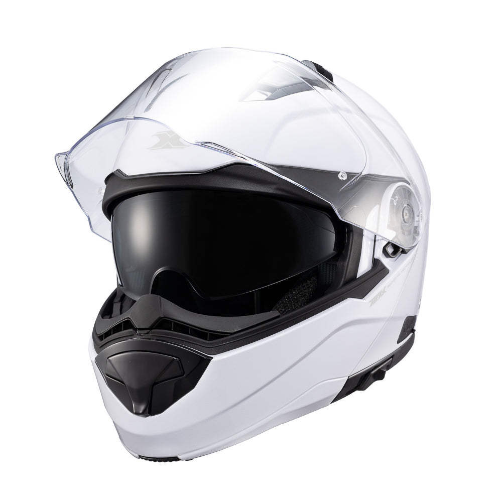 CAPACETE TEXX ESCAM KRATOS SOLID BRANC BRIL 56