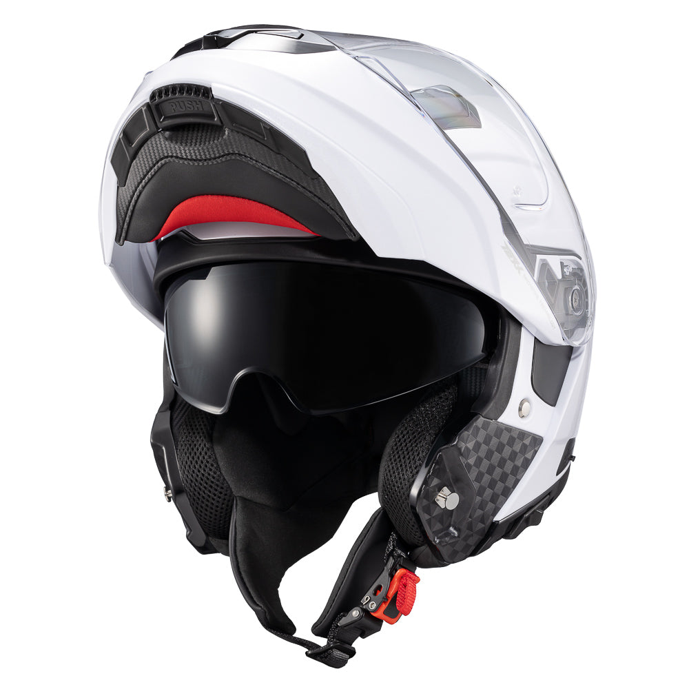 CAPACETE TEXX ESCAM KRATOS SOLID BRANC BRIL 56