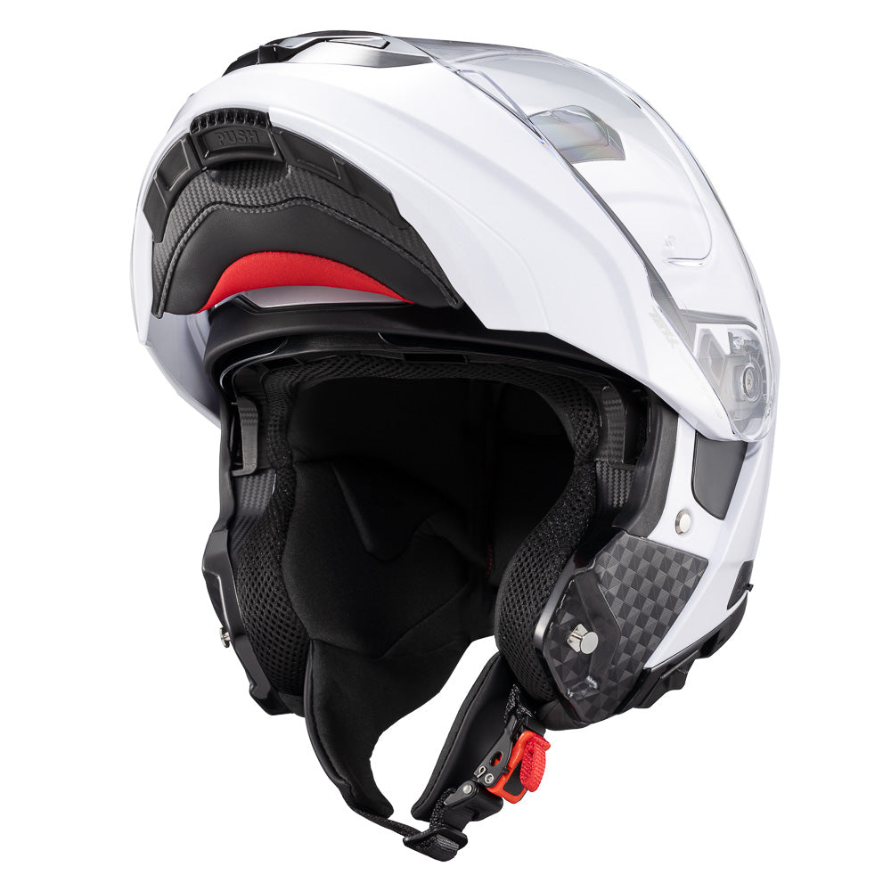 CAPACETE TEXX ESCAM KRATOS SOLID BRANC BRIL 56