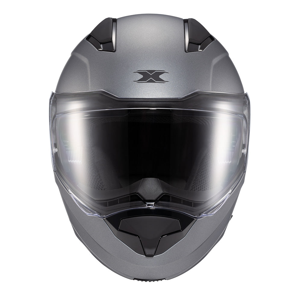 CAPACETE TEXX ESCAM KRATOS SOLID TITANIO FOSC 56