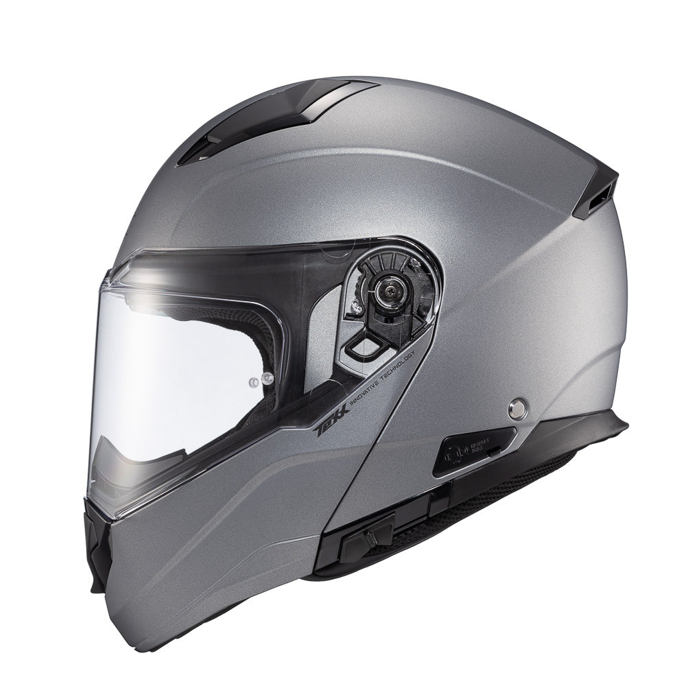CAPACETE TEXX ESCAM KRATOS SOLID TITANIO FOSC 58