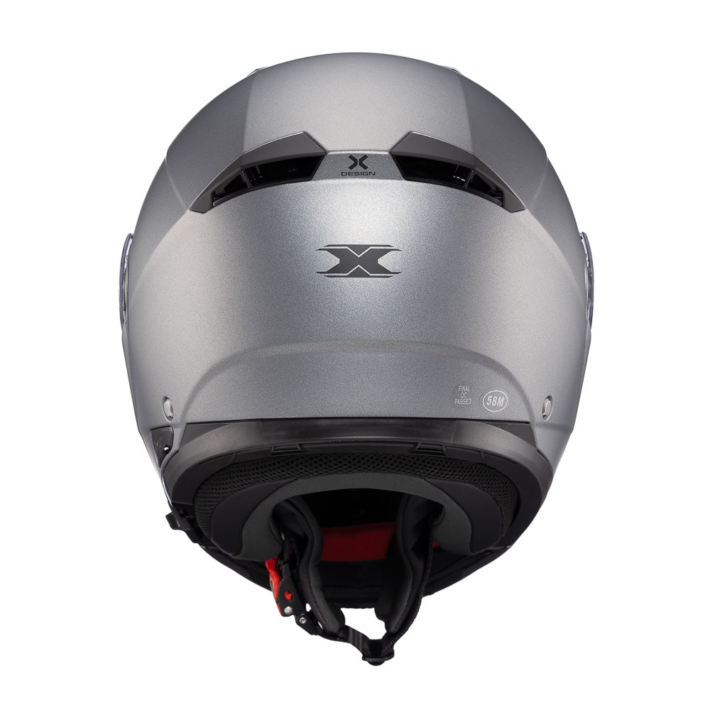 CAPACETE TEXX ESCAM KRATOS SOLID TITANIO FOSC 61