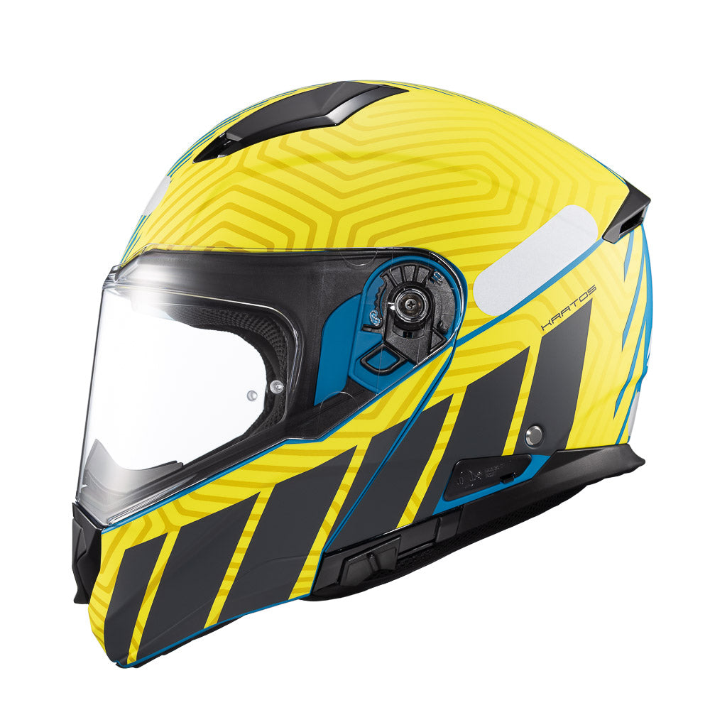 CAPACETE TEXX ESCAM KRATOS CYBER AZU VERD FOSC 61