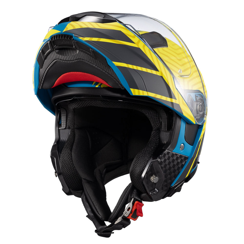 CAPACETE TEXX ESCAM KRATOS CYBER AZU VERD FOSC 61