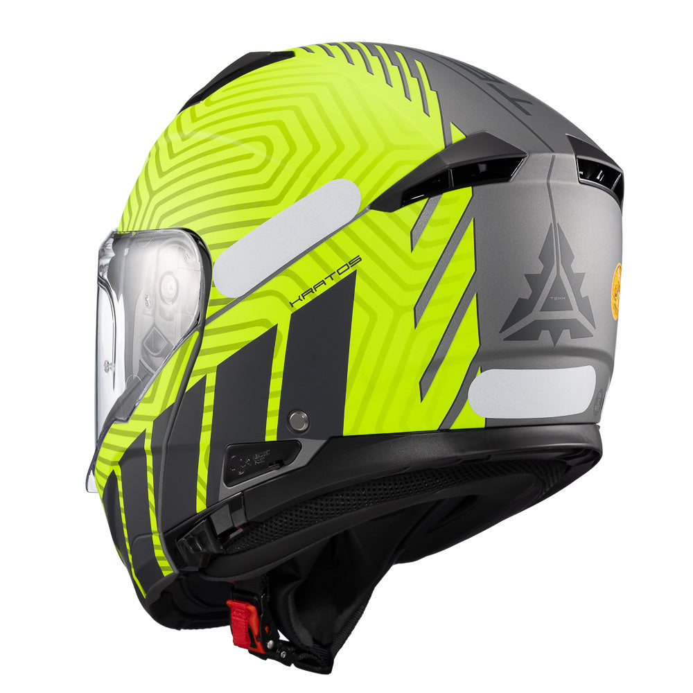 CAPACETE TEXX ESCAM KRATOS CYBER CINZ VERD FOSC 60
