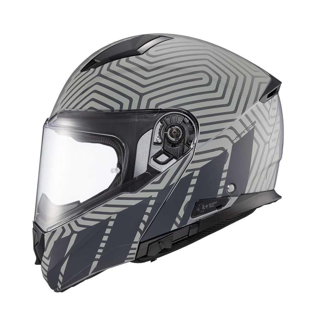 CAPACETE TEXX ESCAM KRATOS CYBER CINZ FOSC 56