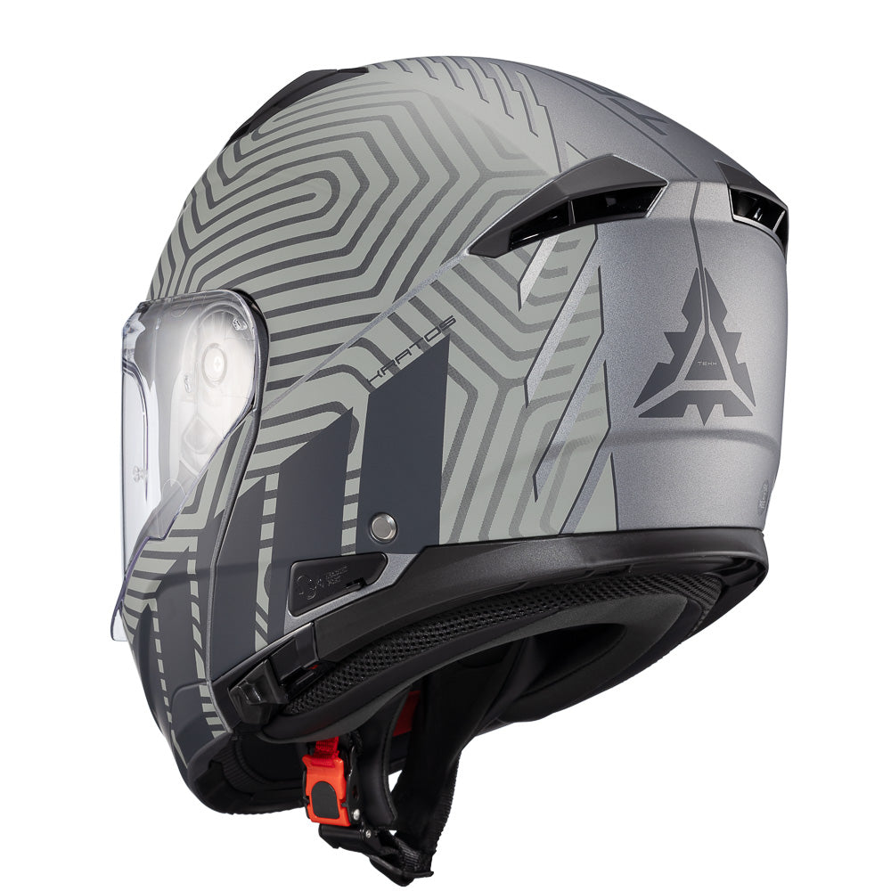 CAPACETE TEXX ESCAM KRATOS CYBER CINZ FOSC 60